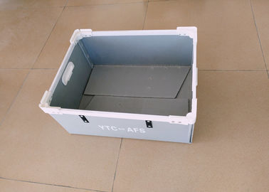 China Foldable Corrugated Plastic Boxes With Plastic Or Aluminum Frames supplier