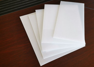 White Color Corrugated Plastic Sheets For Temporary Outdoor Signage